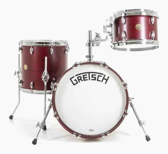 Gretsch Drums Broadkaster SB Jazz Rosewood, de face sur fond neutre