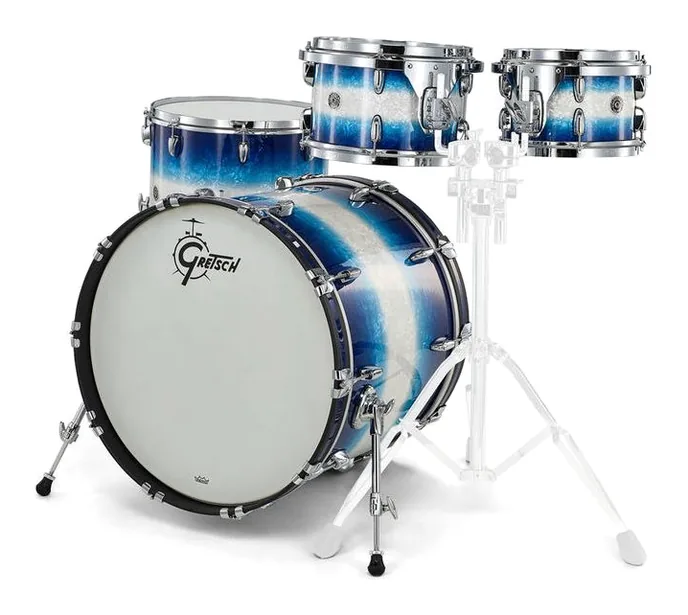 Gretsch Drums Brooklyn Standard Set Blue, vue de face