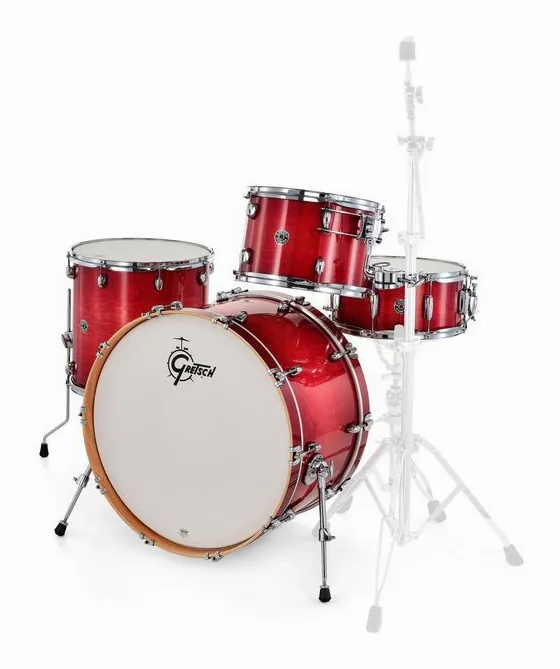 Gretsch Drums Catalina Club Rock Crimson Bst, sur fond neutre