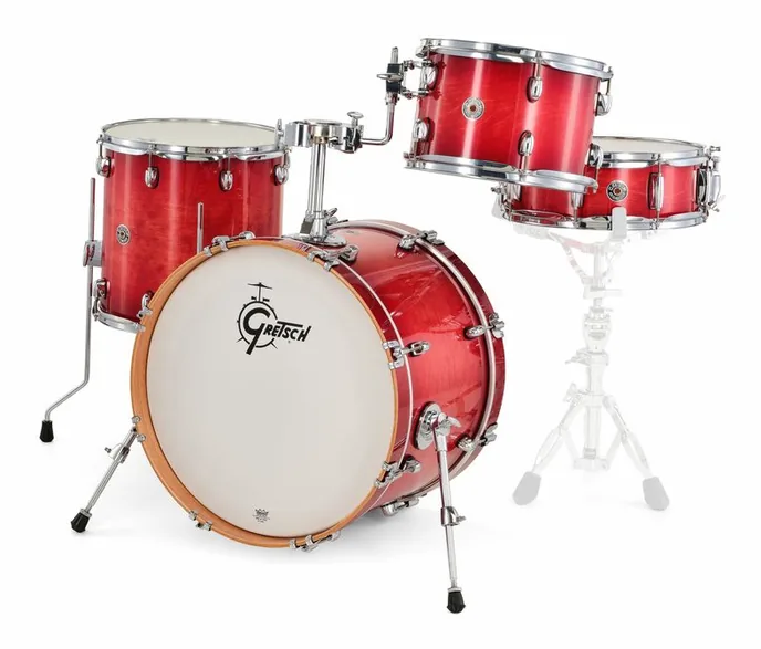 Gretsch Drums Catalina Club Studio Crimson, sur fond neutre