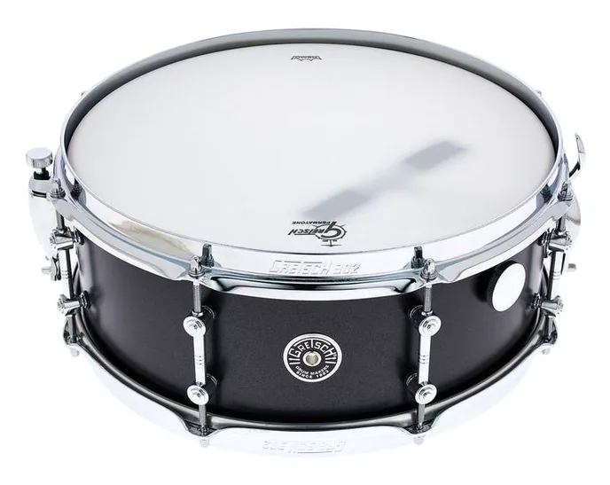 Gretsch Drums 14"x5,5" Mike Johnston Snare, de face sur fond neutre