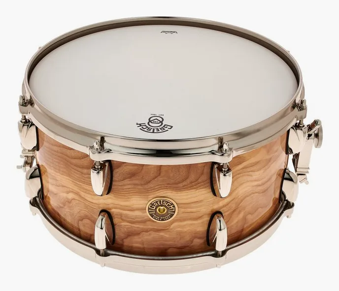 Gretsch Drums 14"x7" 140th Anniversary Snare, de face sur fond neutre