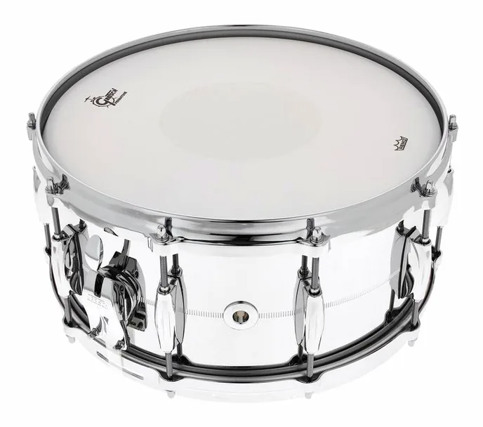 Gretsch Drums 14"x6,5" Snare Chrome o. Brass, vue de face, photo 3