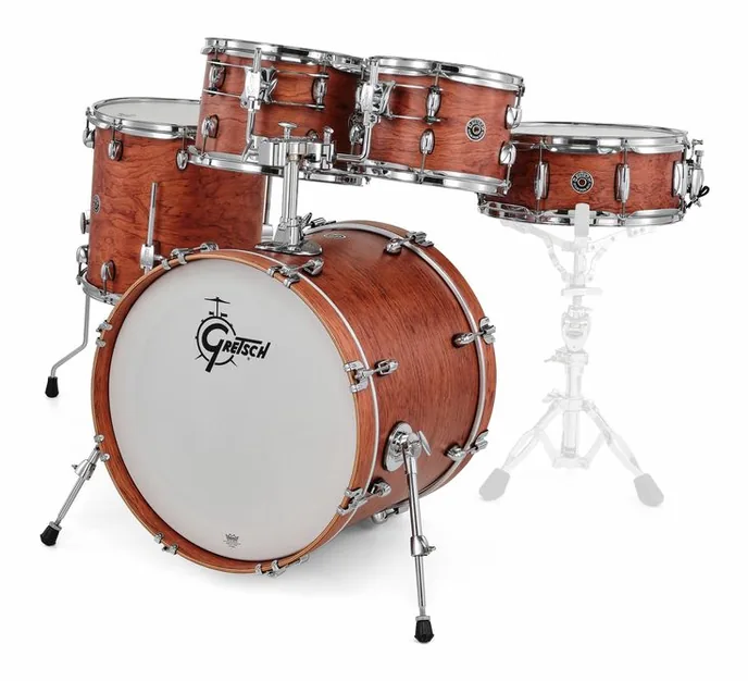 Gretsch Drums Catalina Bubinga Maple Studio, de face sur fond neutre
