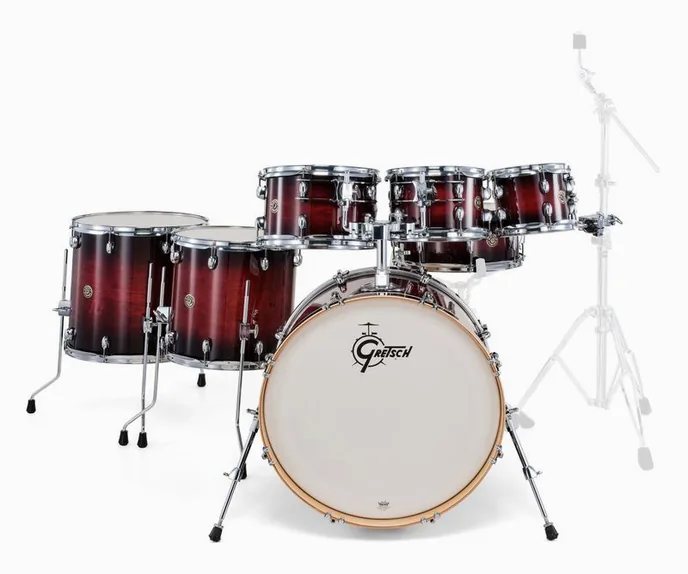 Gretsch Drums Catalina Maple 7-piece DCB, vue de dessus, photo 2