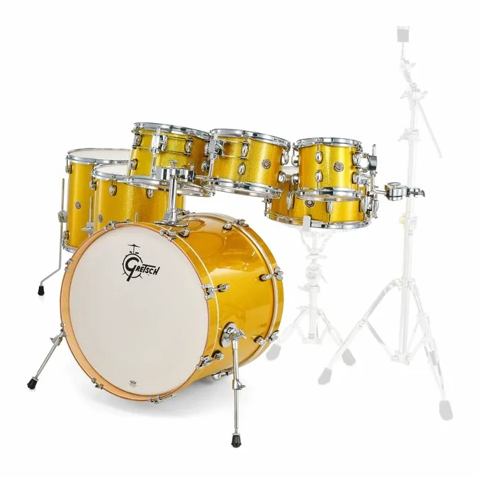 Gretsch Drums Catalina Maple 7-piece LS, de face sur fond neutre