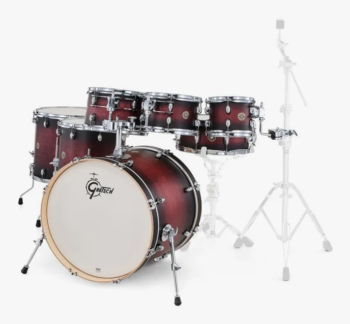 Gretsch Drums Catalina Maple 7-piece SDCB, sur fond neutre