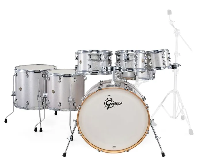 Gretsch Drums Catalina Maple 7-piece Silver, vue de dessus, photo 2