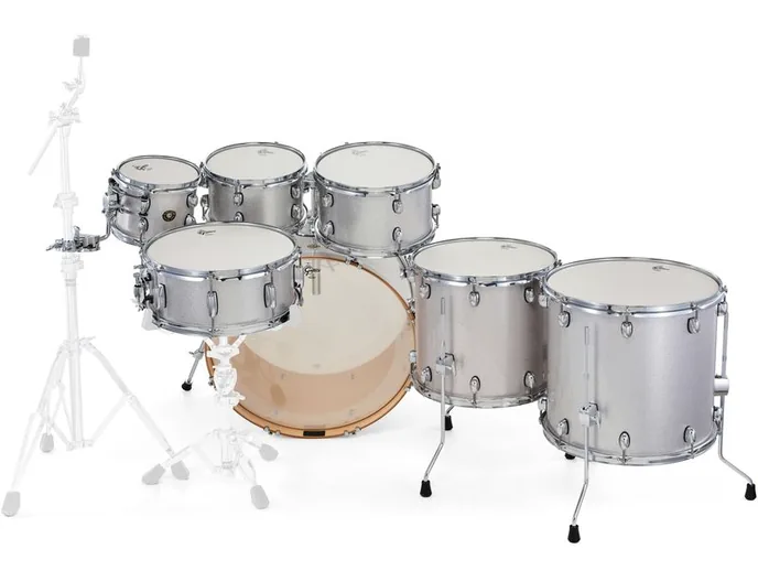 Gretsch Drums Catalina Maple 7-piece Silver, vue de trois quarts, photo 4