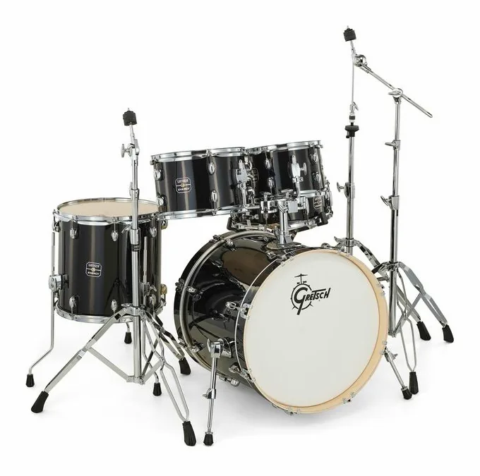Gretsch Drums Energy Black 5-piece HWP, sur fond neutre, photo 3