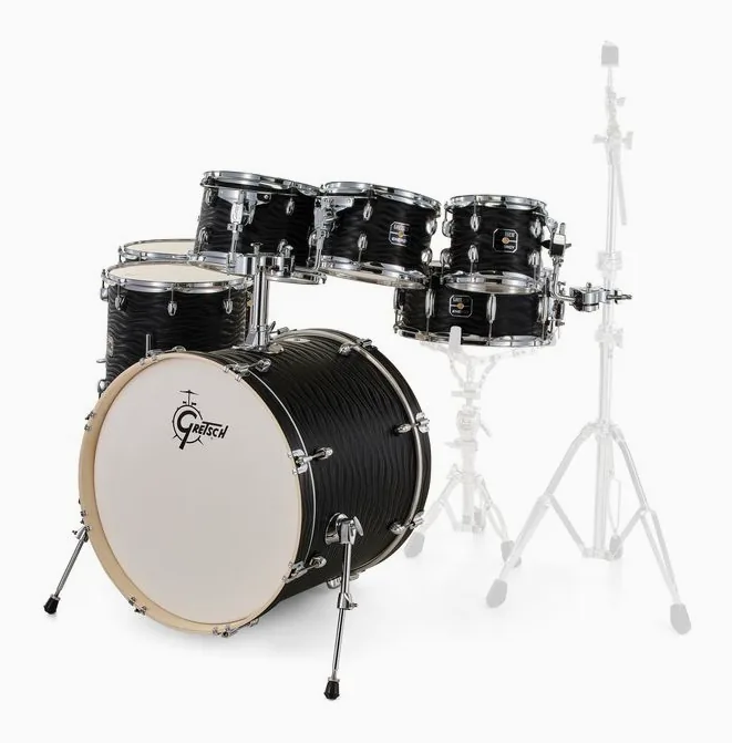 Gretsch Drums Energy Black Fame 7pcs Set, vue de face