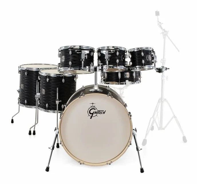 Gretsch Drums Energy Black Fame 7pcs Set, sur fond neutre, photo 2