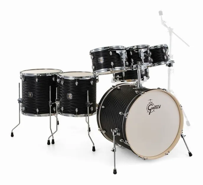 Gretsch Drums Energy Black Fame 7pcs Set, vue de trois quarts, photo 3