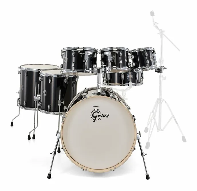 Gretsch Drums Energy Black Sparkle 7pcs Set, vue de dessus, photo 2