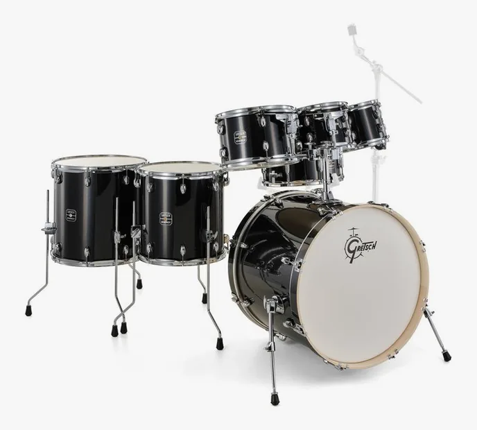 Gretsch Drums Energy Black Sparkle 7pcs Set, vue de dessus, photo 3