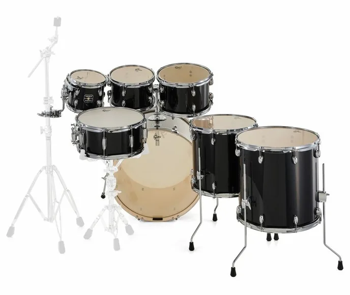 Gretsch Drums Energy Black Sparkle 7pcs Set, vue de trois quarts, photo 4