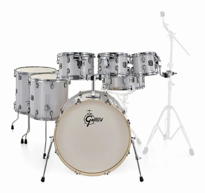 Gretsch Drums Energy White Pearl 7pcs Set, sur fond neutre, photo 2