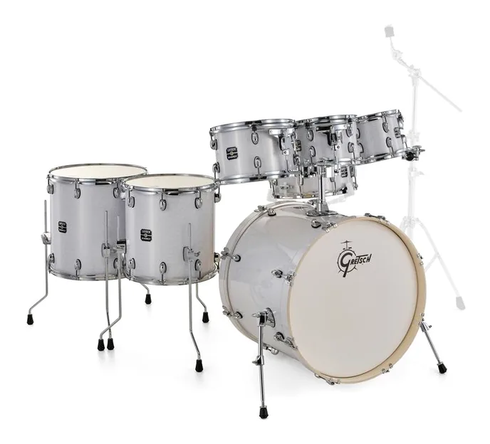 Gretsch Drums Energy White Pearl 7pcs Set, sur fond neutre, photo 3