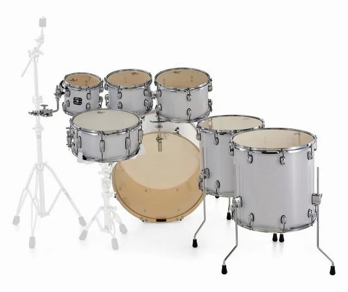 Gretsch Drums Energy White Pearl 7pcs Set, vue de près, photo 4