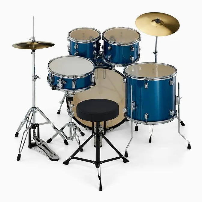Gretsch Drums Renegade 20" Blue Sparkle, vue de profil, photo 3