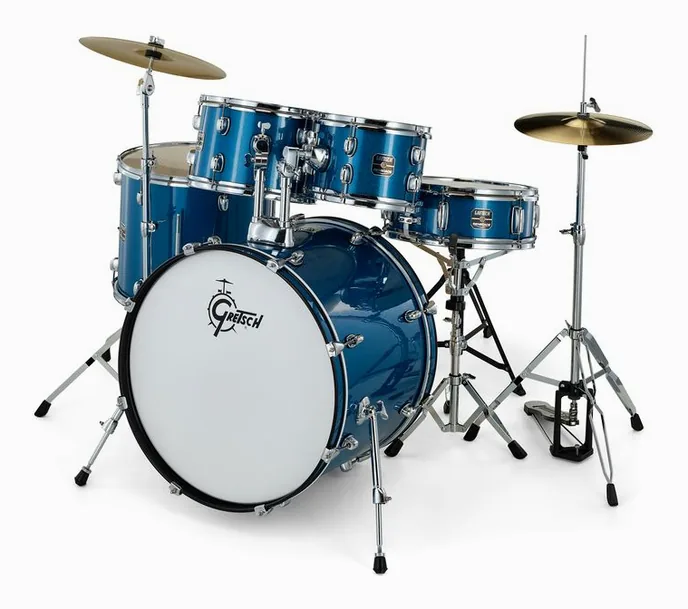 Gretsch Drums Renegade 22" Blue Sparkle, vue de face
