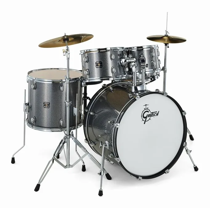 Gretsch Drums Renegade 22" Grey Sparkle, sur fond neutre, photo 3