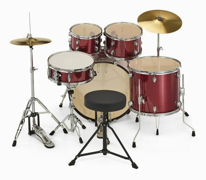 Gretsch Drums Renegade 22" Ruby Sparkle, sur fond neutre, photo 4