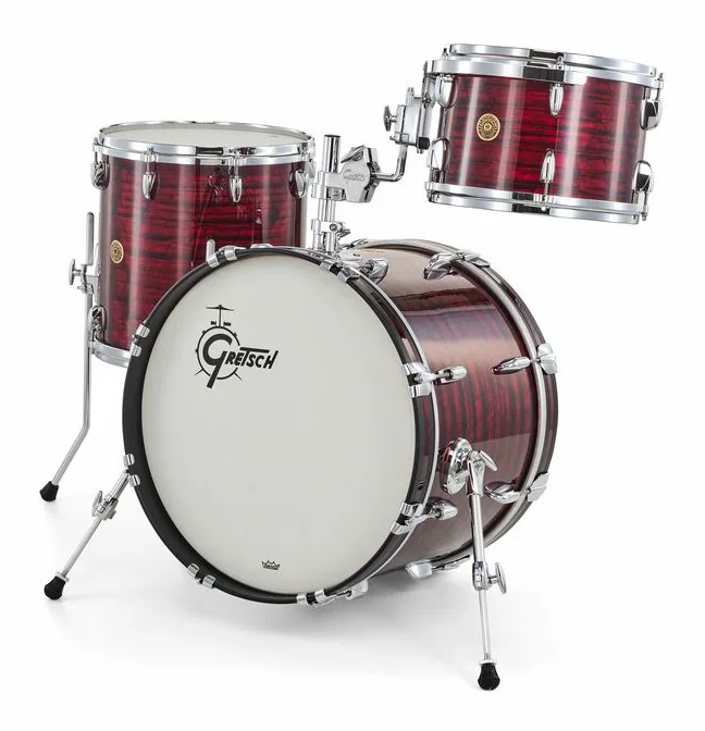 Gretsch Drums US Custom 20 Ruby Red Pearl, sur fond neutre