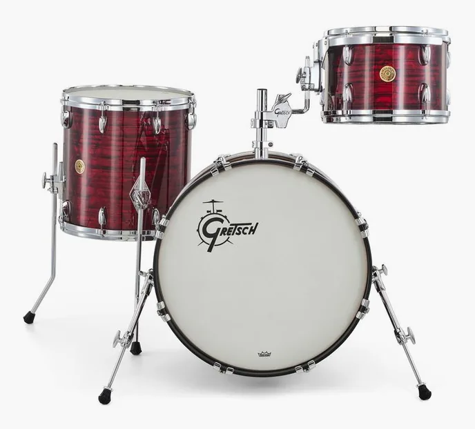 Gretsch Drums US Custom 20 Ruby Red Pearl, vue de profil, photo 2