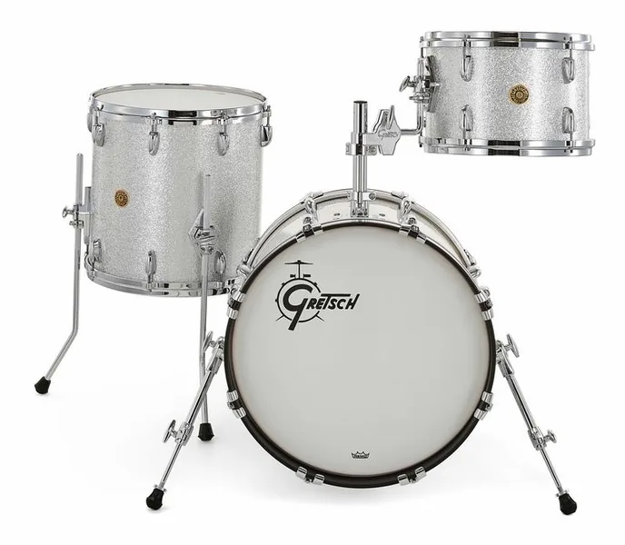 Gretsch Drums USA Custom 18 Silver Sparkle, sur fond neutre, photo 2
