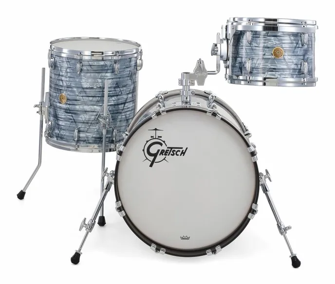 Gretsch Drums USA Custom 18 Sky Blue Pearl, vue de dessus, photo 2
