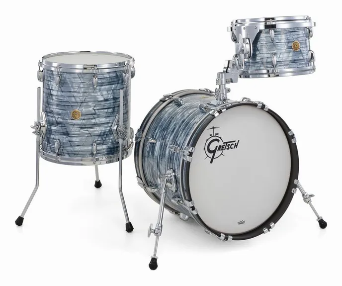 Gretsch Drums USA Custom 18 Sky Blue Pearl, sur fond neutre, photo 3