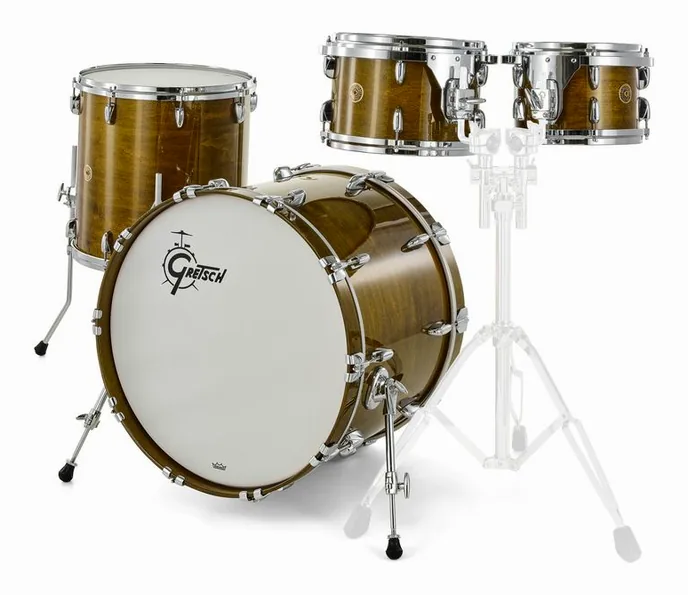 Gretsch Drums USA Custom St. Shell Set Jade, vue de face