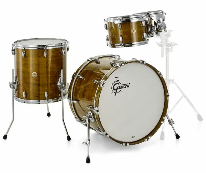 Gretsch Drums USA Custom St. Shell Set Jade, vue de profil, photo 3