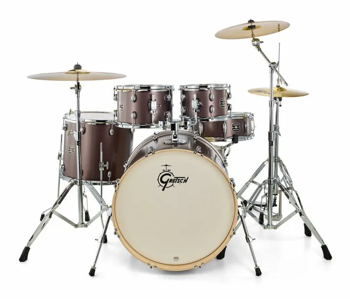 Gretsch Drums Energy Standard Grey Steel, vue de profil, photo 2