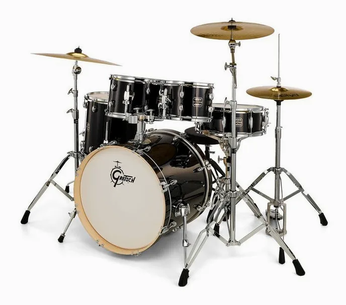 Gretsch Drums Energy Studio Black, sur fond neutre