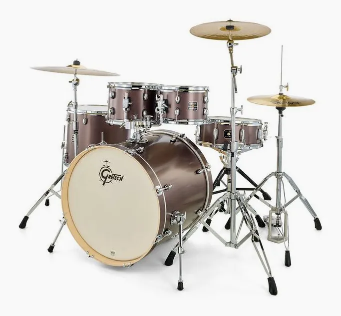 Gretsch Drums Energy Studio Grey Steel, vue de trois quarts, photo 2