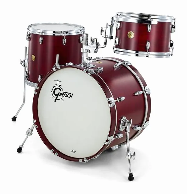 Gretsch Drums USA Custom Satin Rosewood, sur fond neutre