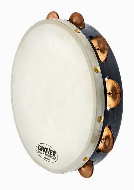Grover Pro Percussion T1/BC Tambourine, vue de profil, photo 2