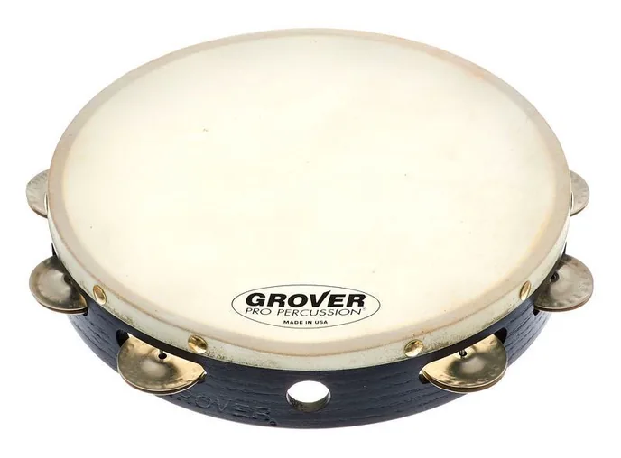 Grover Pro Percussion T1/GS Tambourine, vue de près, de face