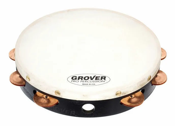 Grover Pro Percussion T1/PhBr Tambourine, sur fond neutre