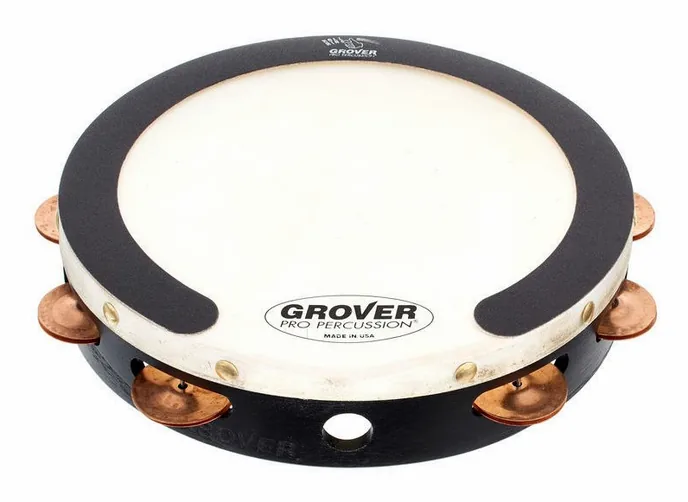 Grover Pro Percussion T1/PhBr Tambourine, vue de près, photo 3