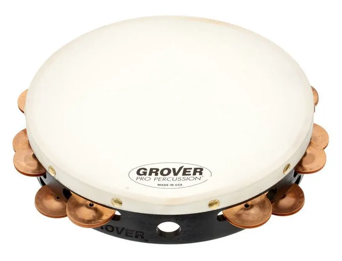 Grover Pro Percussion T2/BC Tambourine, sur fond neutre