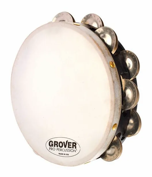 Grover Pro Percussion T2/GS-8 Tambourine, sur fond neutre, photo 3