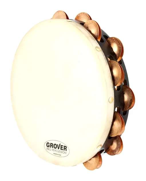 Grover Pro Percussion T2/PhBr Tambourine, vue de face, photo 2