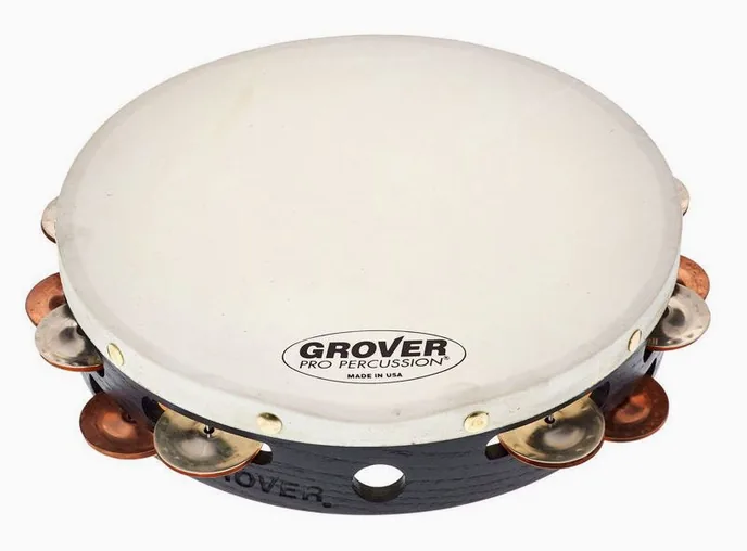 Grover Pro Percussion T2/GsPh Tambourine, vue de près, de face