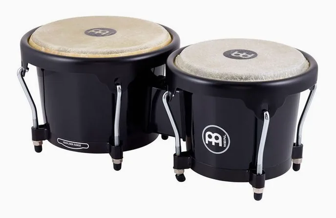 Meinl HB50BK Journey Bongos Black, vue de face