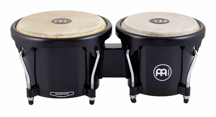 Meinl HB50BK Journey Bongos Black, vue de trois quarts, photo 2