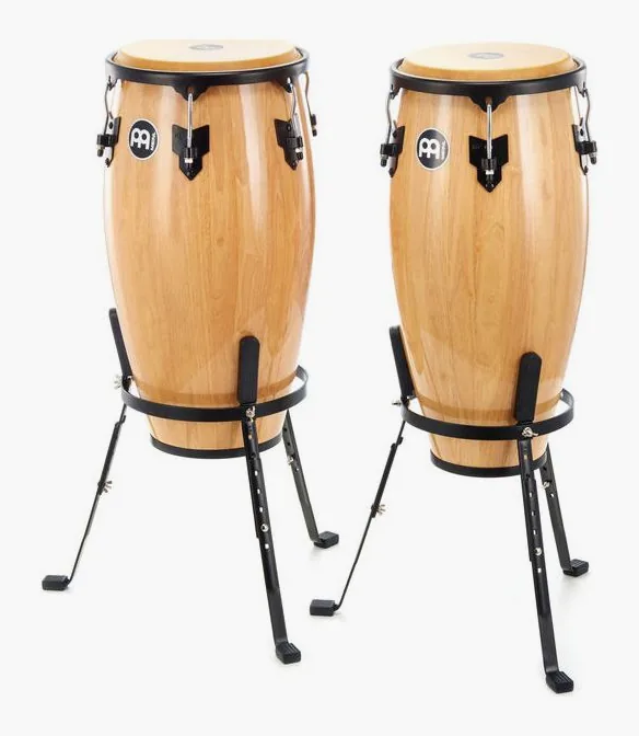 Meinl HC512 Conga Set 11" + 12" -NT, de face sur fond neutre