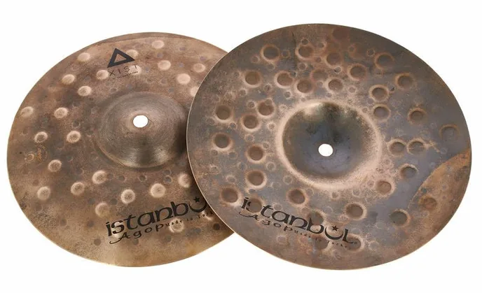 Istanbul Agop 10" Xist Dry Dark Hi-Hat, sur fond neutre, photo 3